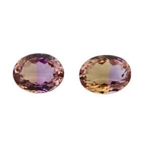 Ametrine – Oval (Pair) – 14.1 x 11 mm – 15.21 ct