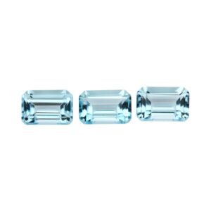 Aquamarine – Emerald Cut – 6 x 4 mm