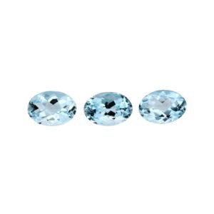 Aquamarine – Oval – 7 x 5 mm (Mid Blue)