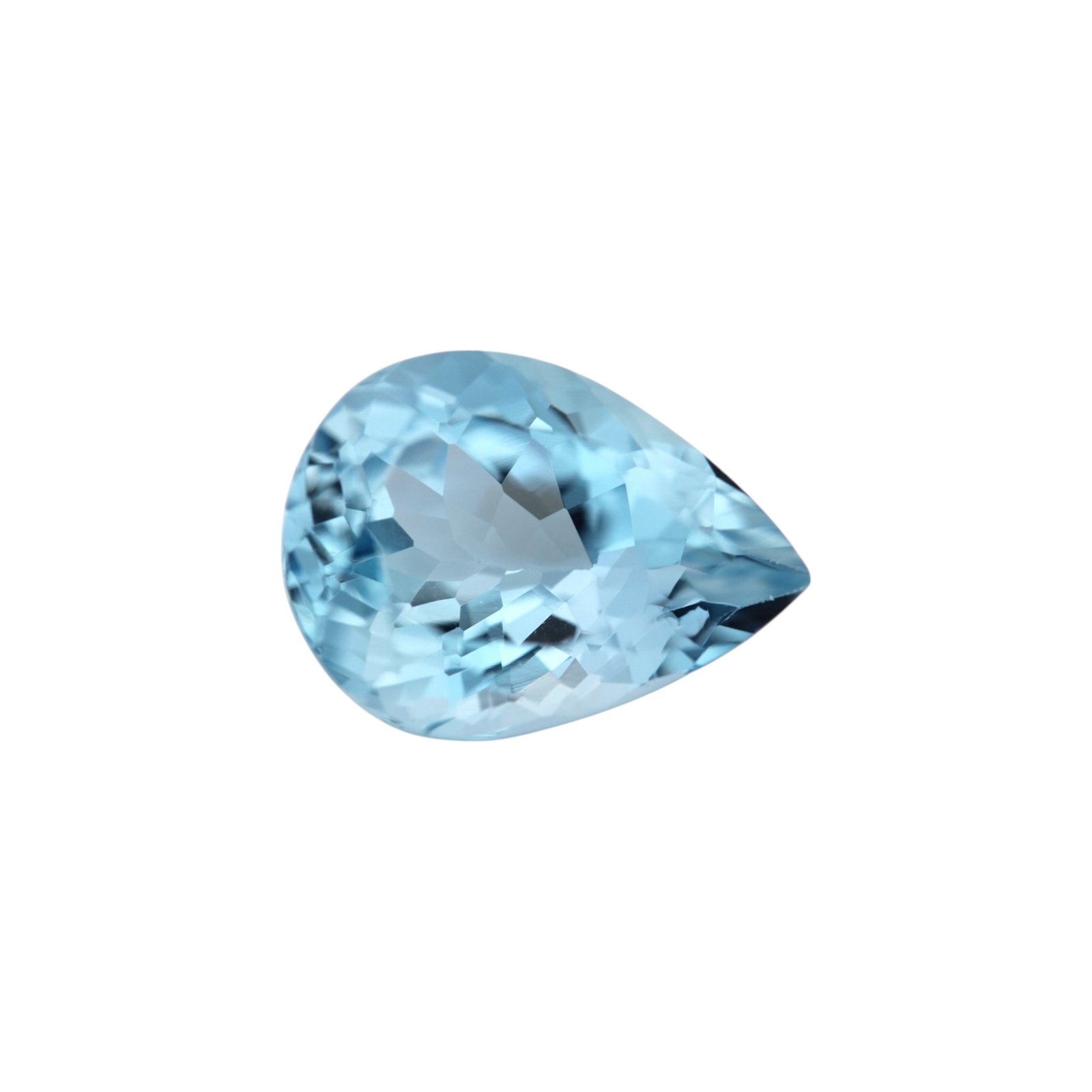 Aquamarine - Pear Shape - 12 x 8.7 mm - 3.26 ct