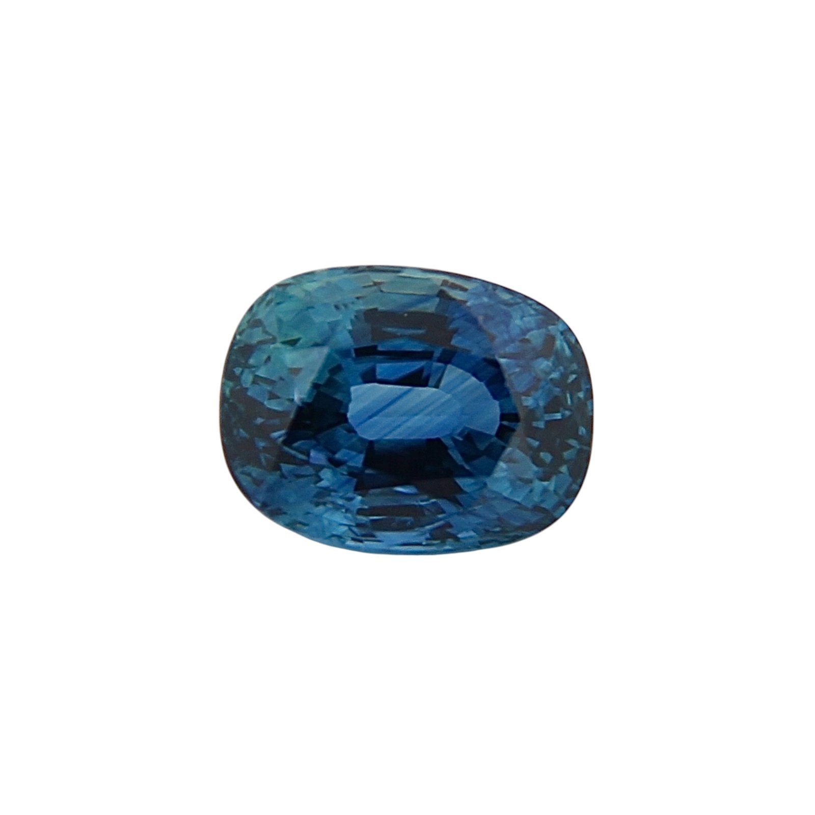 Nigerian Teal Sapphire - Cushion - 10 x 7.7 mm - 4.23 ct (NH)