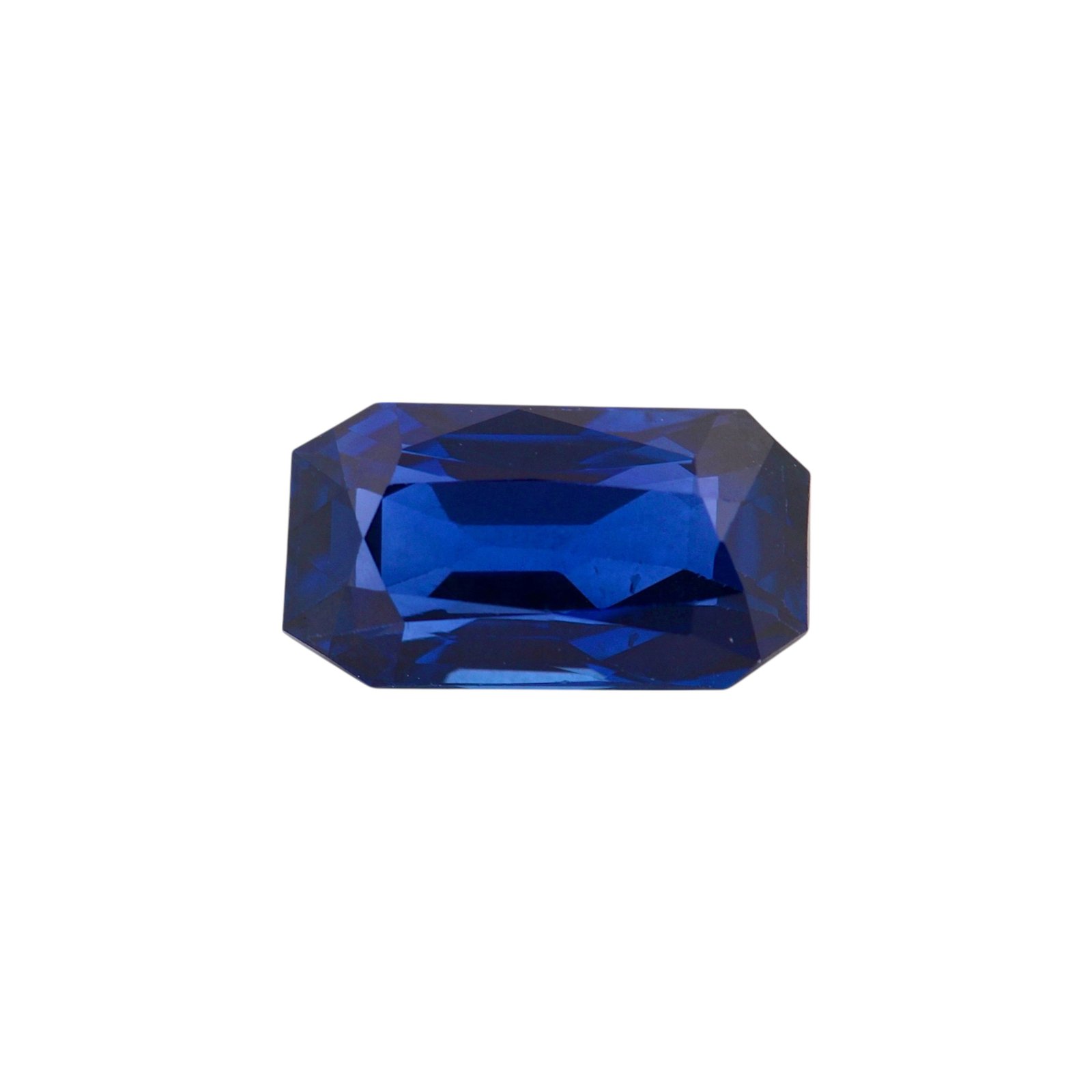 Blue Sapphire - Emerald Cut - 8 x 4.6 mm - 1.34 ct