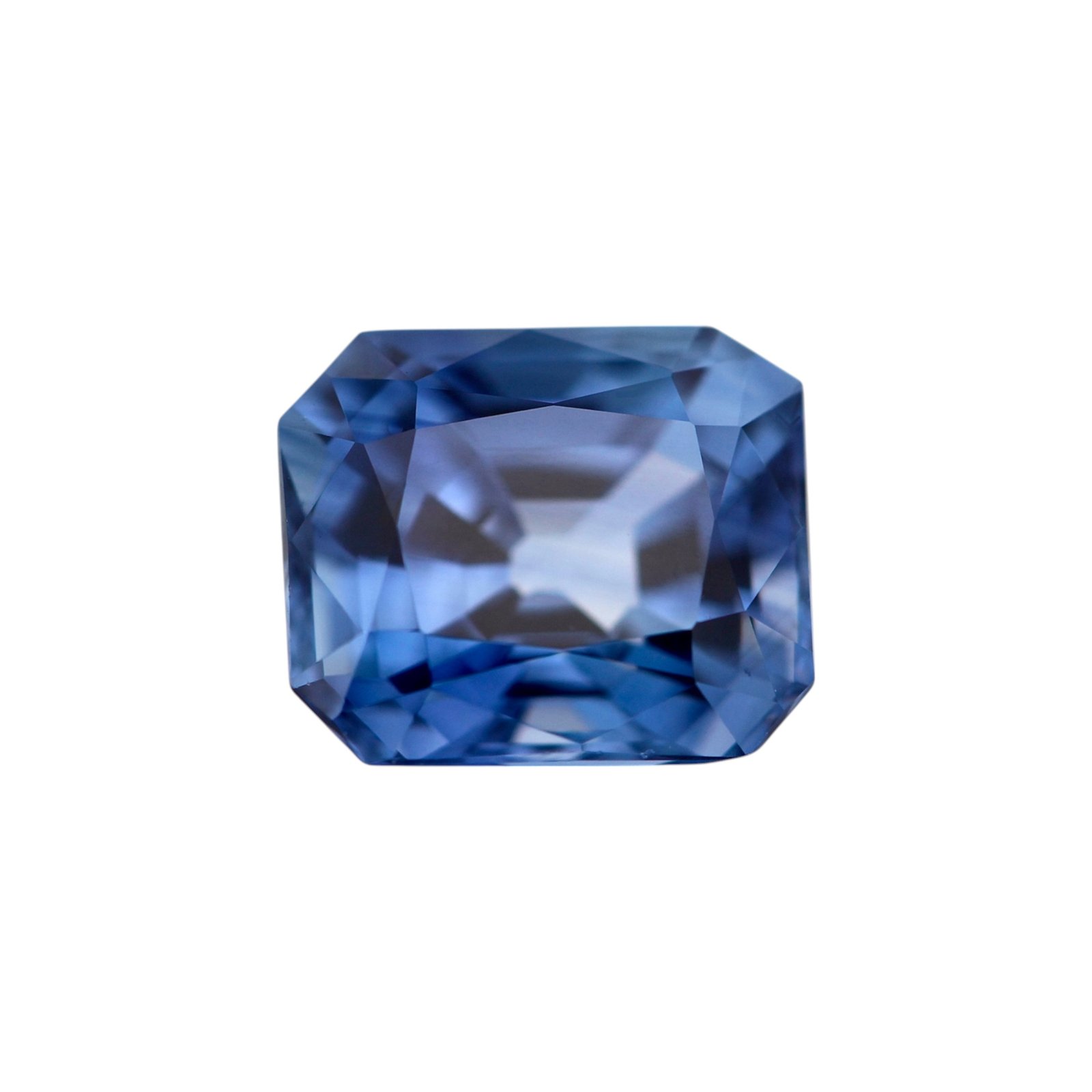 Blue Sapphire - Emerald Cut - 7.5 x 6.4 mm - 2.20 ct