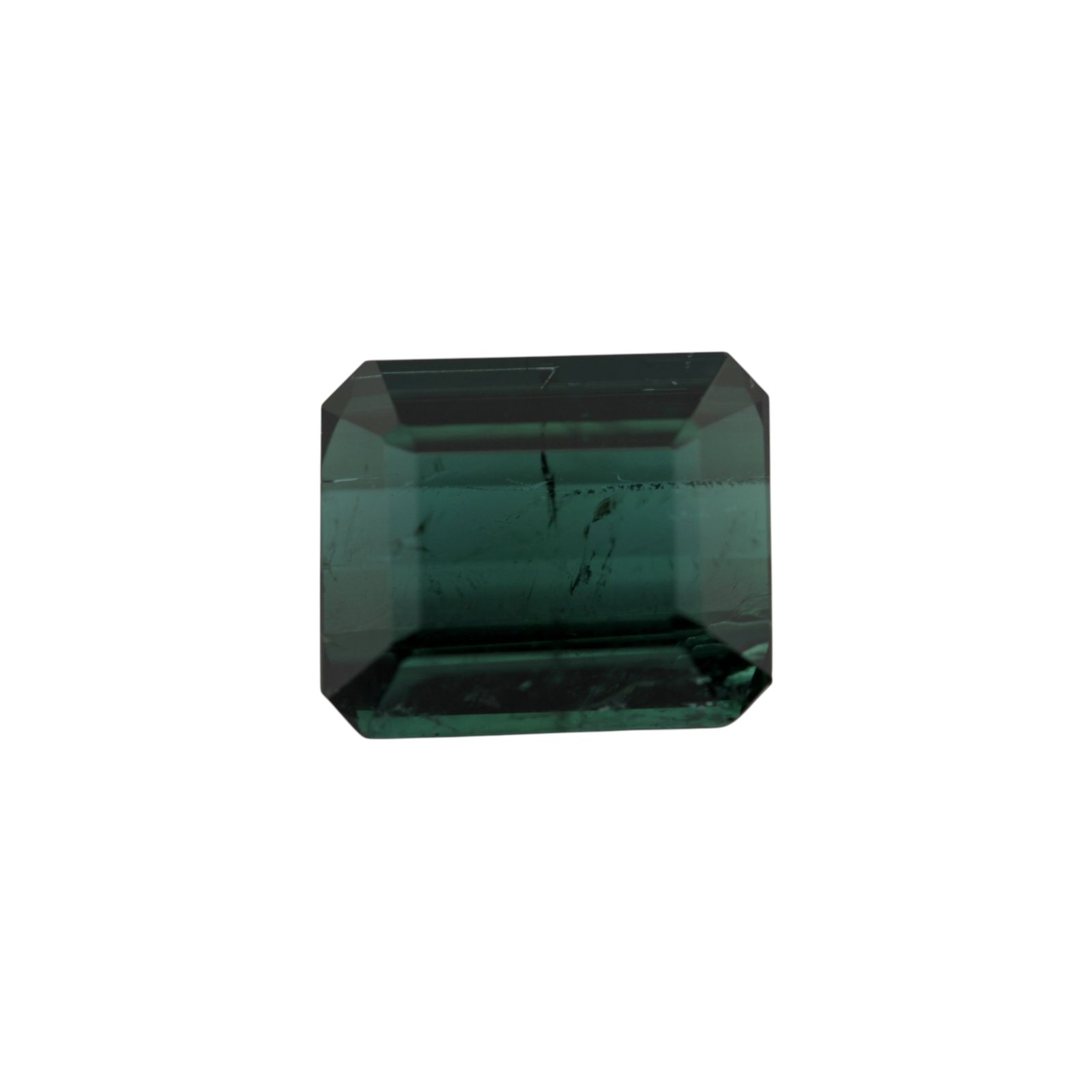 Bluish Green Tourmaline - Emerald Cut - 9.7 x 8.15 mm - 3.73 ct