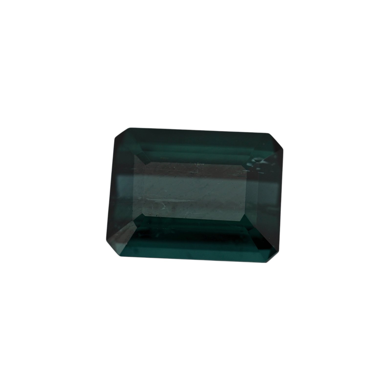 Bluish Green Tourmaline - Emerald Cut - 11.3 x 8.7 mm - 4.94 ct