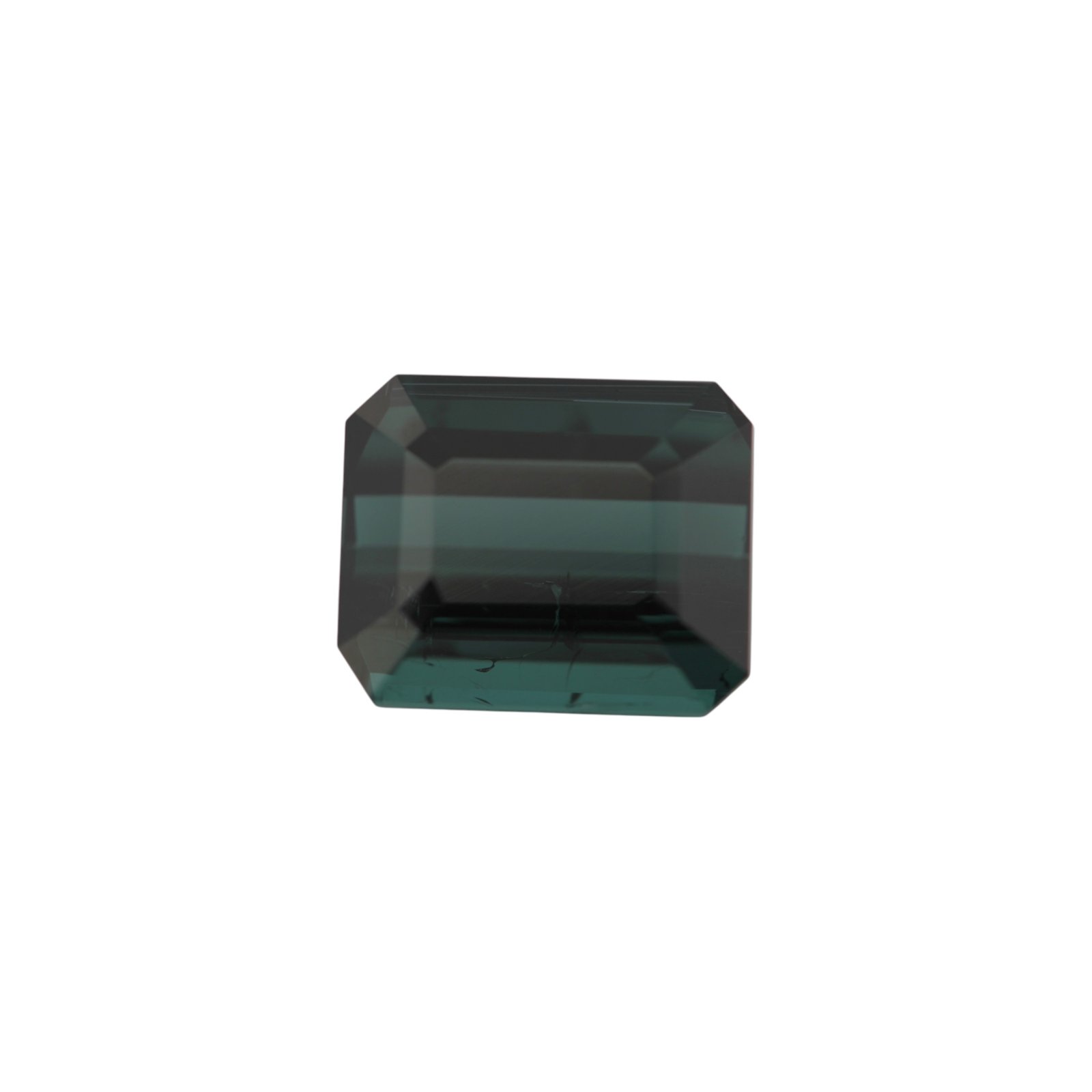 Bluish Green Tourmaline - Emerald Cut - 10.8 x 8.8 mm - 5.58 ct