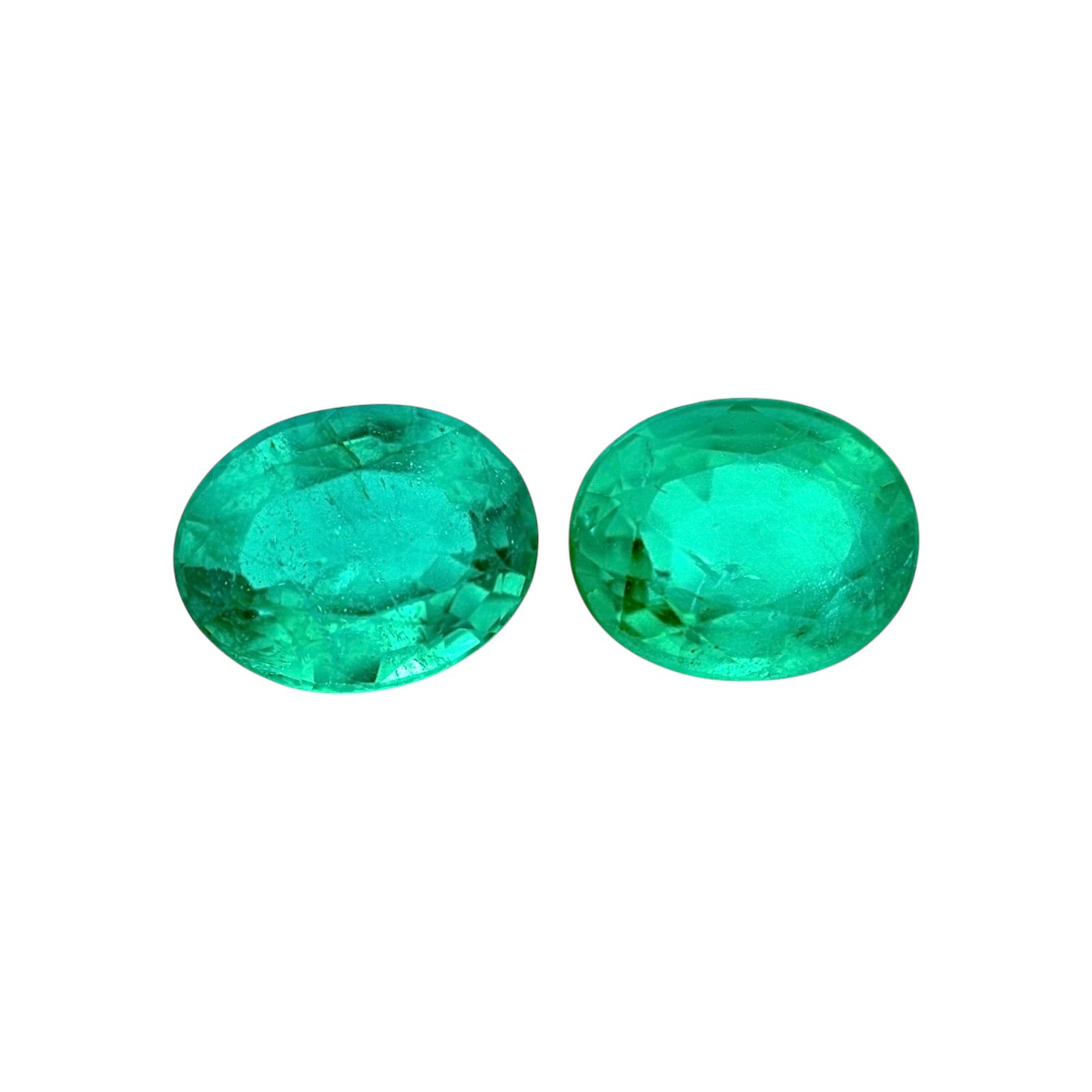 Emerald - Oval (Pair) - 10 x 8 (+/-) - 5.82 ct