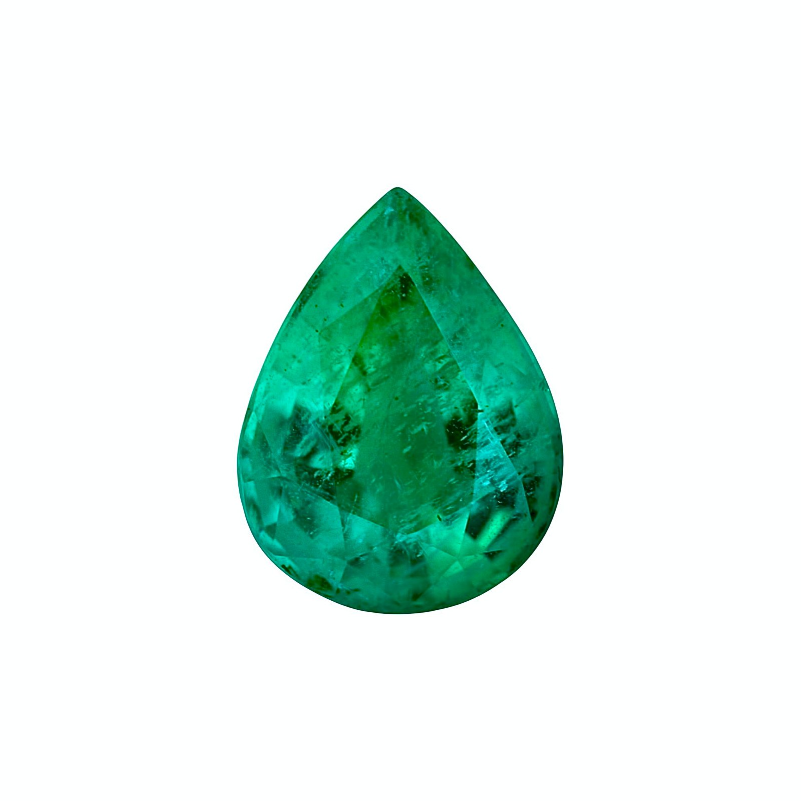 Emerald - Pear Shape - 12.5 x 9.6 mm - 3.95 ct