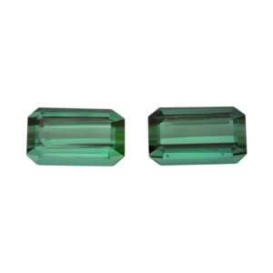 Green Tourmaline – Emerald Cut (Pair) – 8.5 x 5 mm – 3.00 ct
