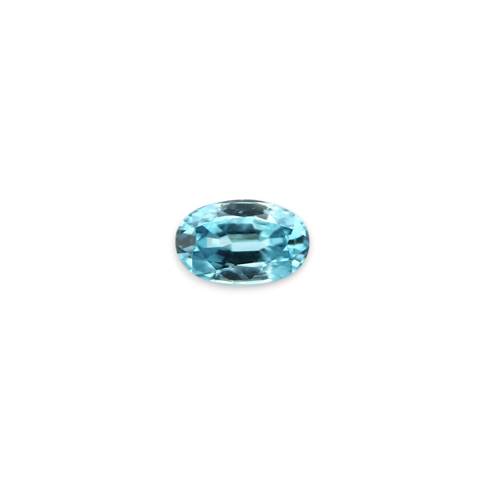 Natural Blue Zircon - Oval - 11.35 x 7.2 mm - 4.42 ct