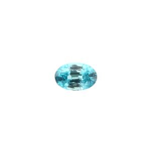 Natural Blue Zircon – Oval – 11.4 x 7.55 mm – 4.60 ct