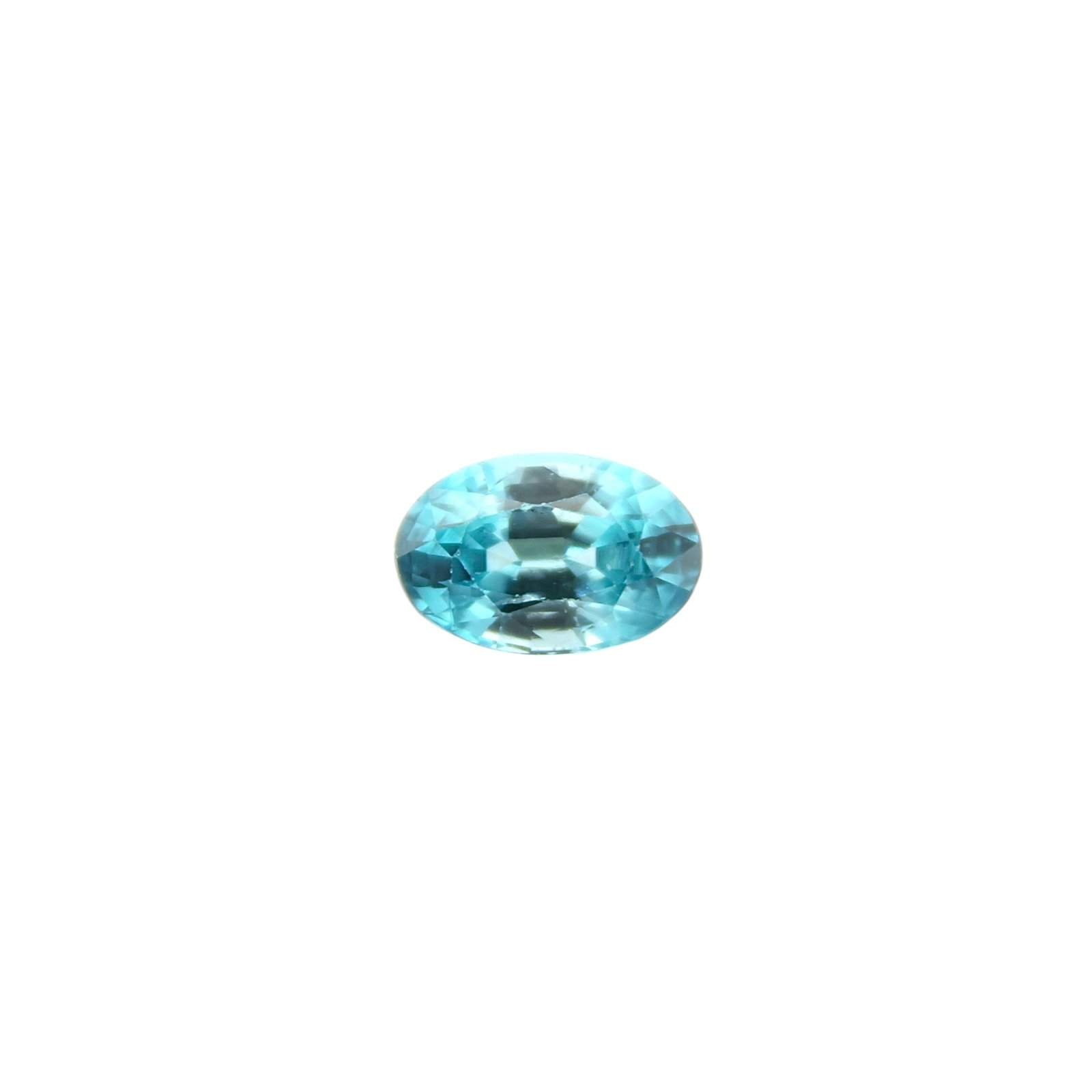 Natural Blue Zircon - Oval - 11.4 x 7.55 mm - 4.60 ct