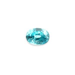 Natural Blue Zircon – Oval – 10.7 x 8 mm – 5.11 ct