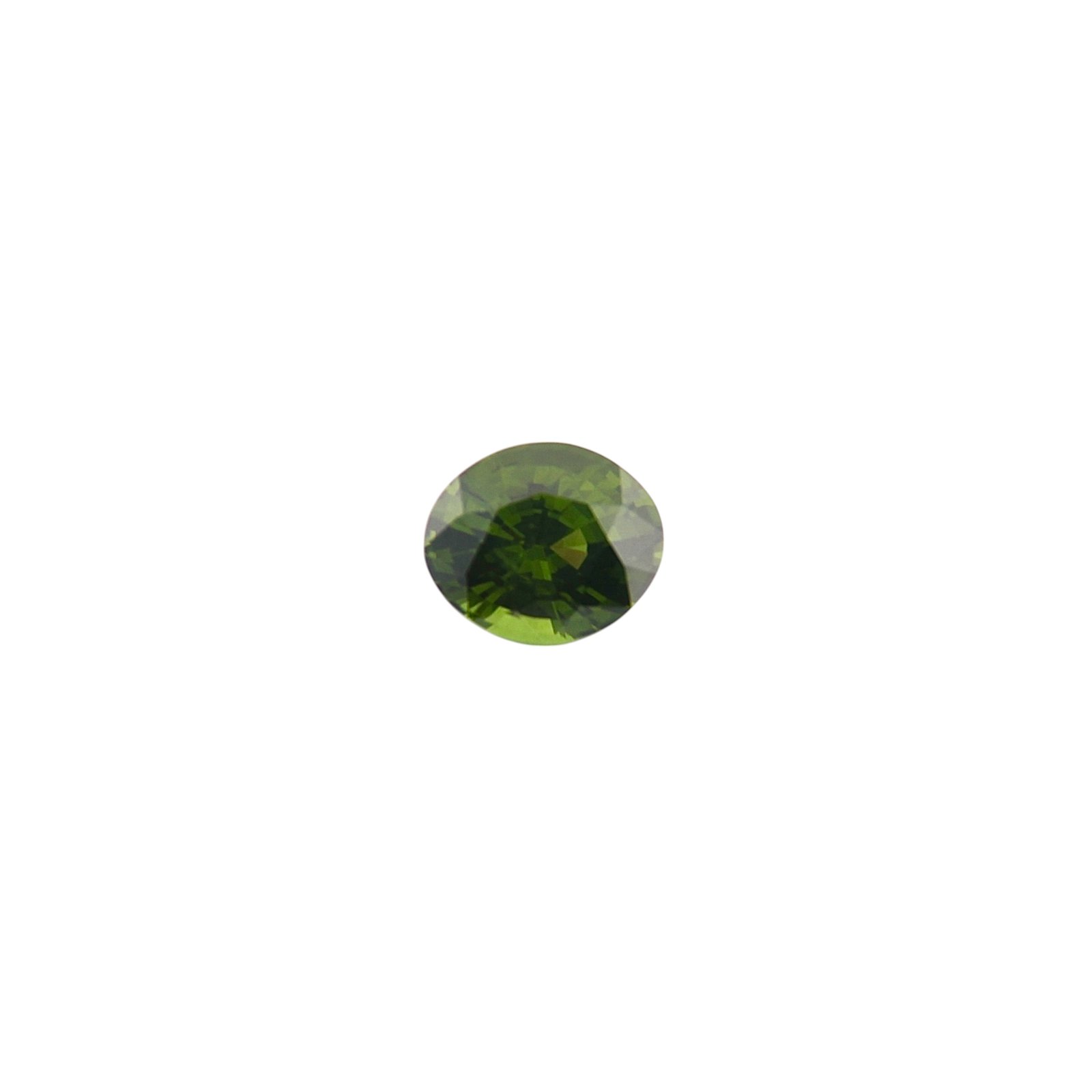 Natural Green Zircon - Oval - 9.5 x 8 mm - 3.05 ct
