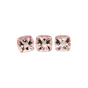 Peach Morganite – Cushion – 7 mm