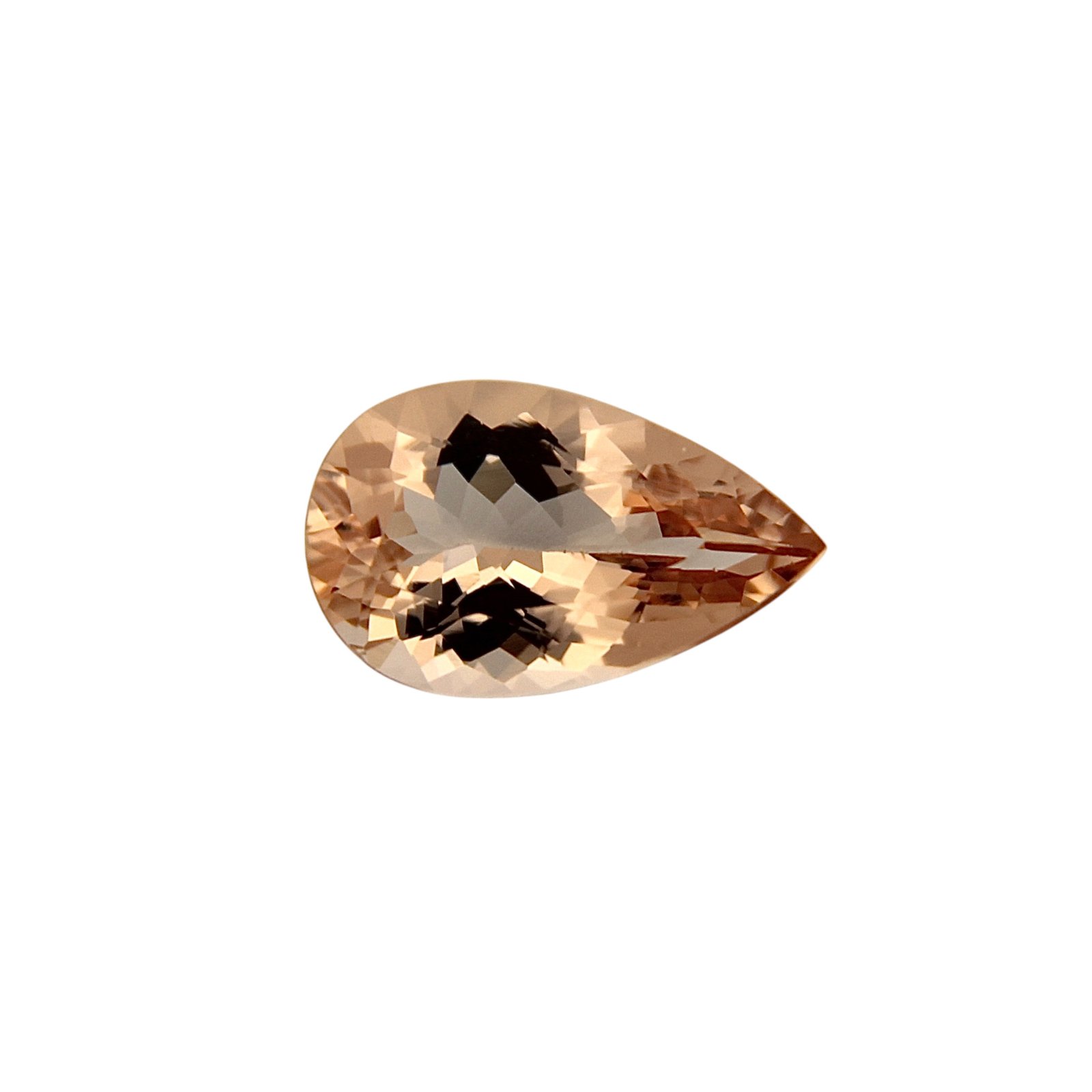 Peach Morganite - Pear Shape - 16.5 x 10.2 mm - 5.65 ct