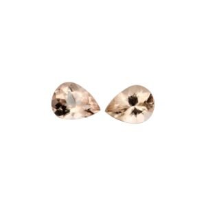 Peach Morganite – Pear Shape – 9 x 6 mm