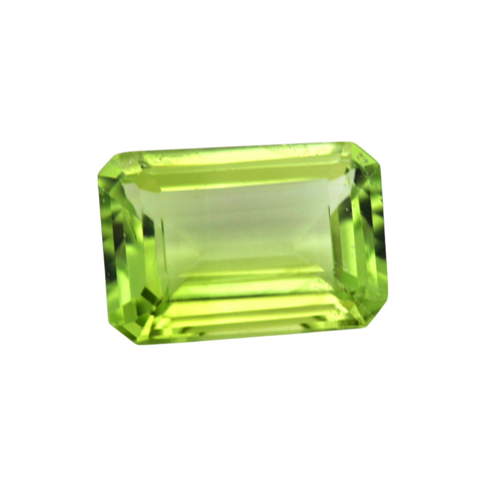 Peridot - Emerald Cut - 11.3 x 8 mm - 3.78 ct