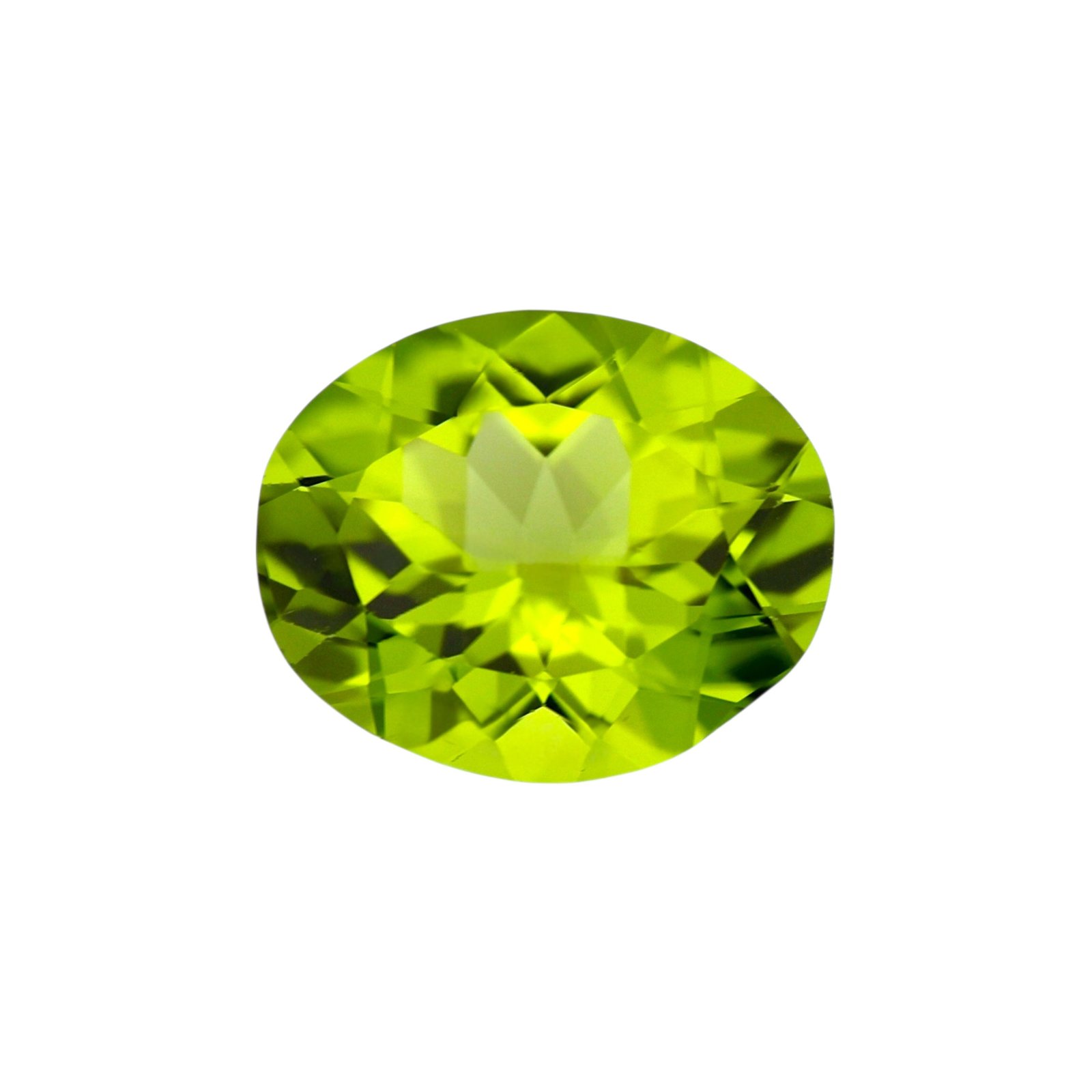 Peridot - Oval - 12 x 10 mm - 4.39 ct