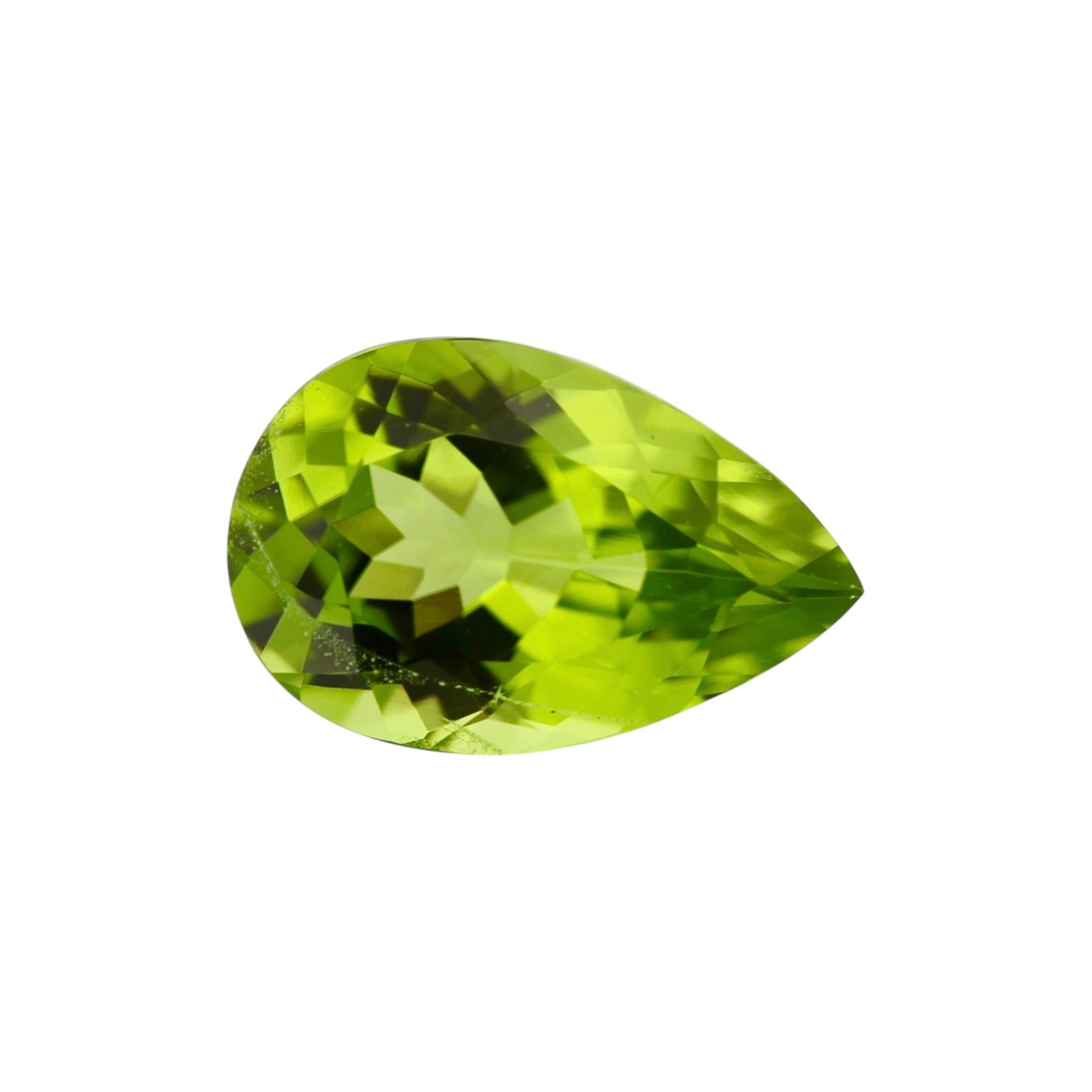 Peridot - Pear Shape - 11.5 x 7.6 mm - 3.17 ct