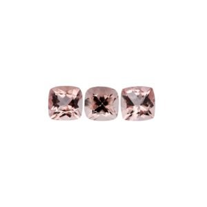 Pink Morganite – Cushion – 6 mm