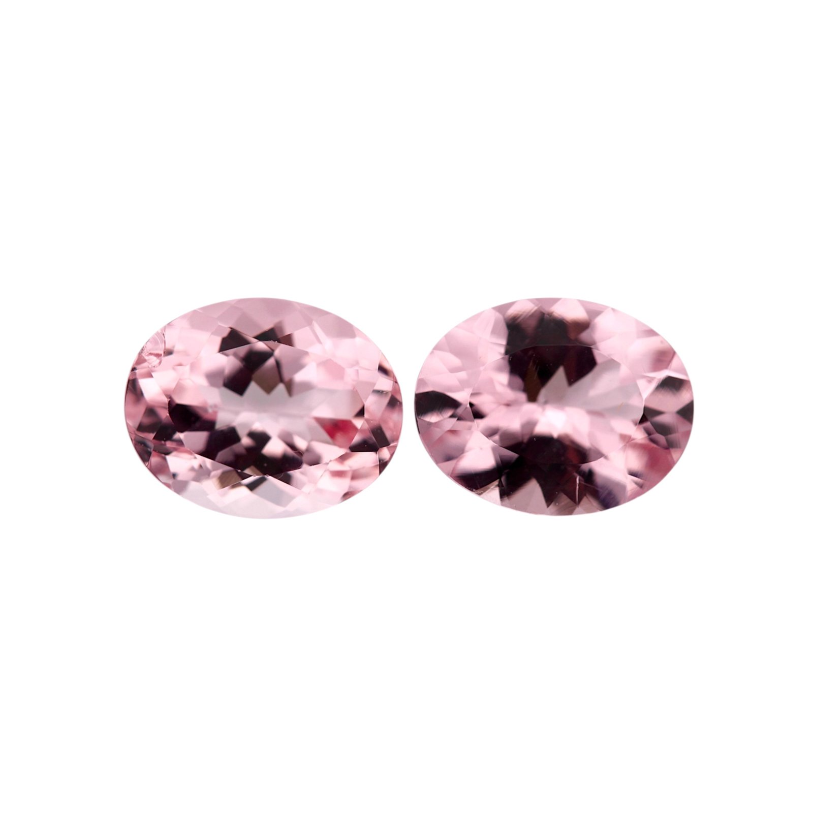 Pink Morganite - Oval (Pair) - 9 x 7 mm - 3.30 ct