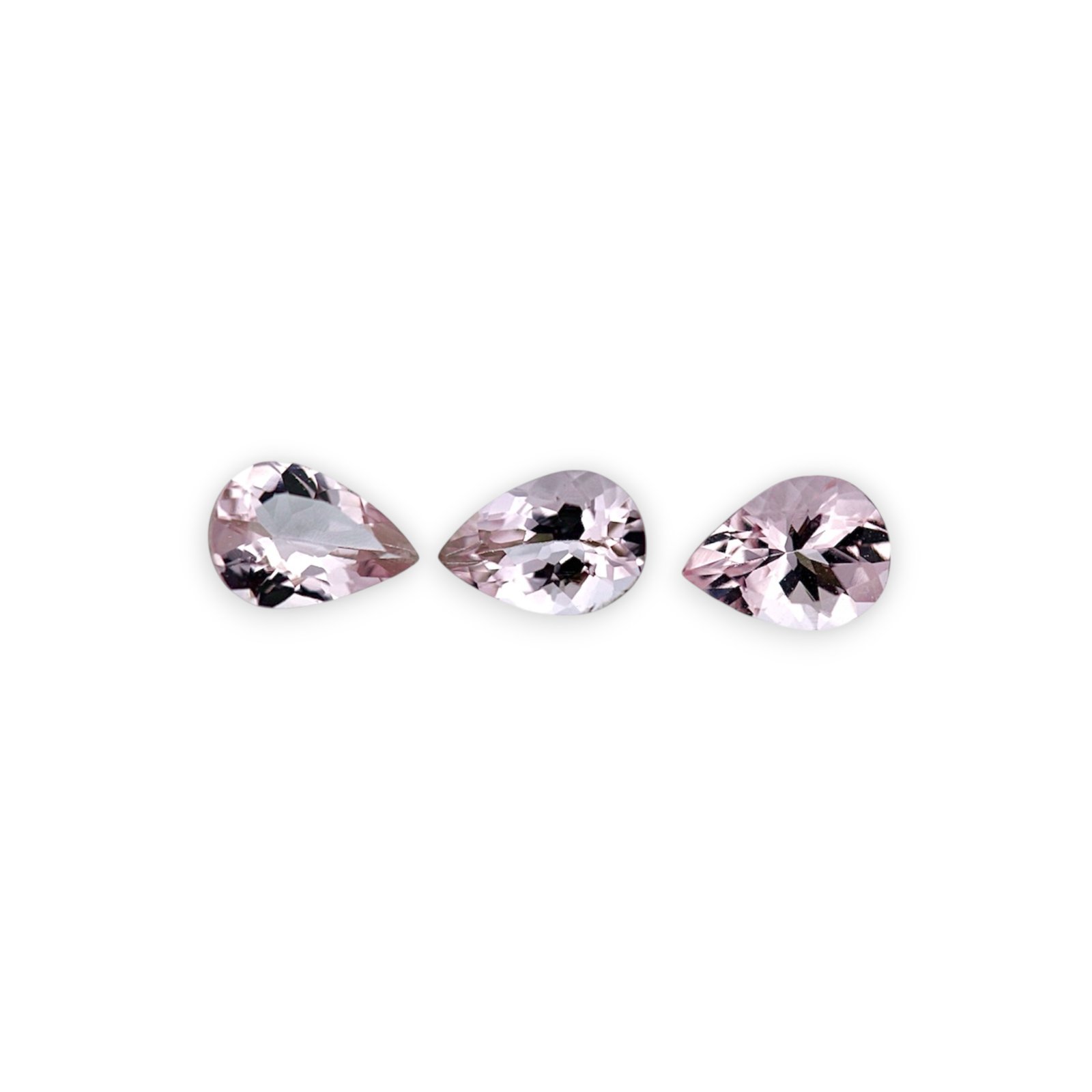 Pink Morganite - Pear Shape - 7 x 5 mm