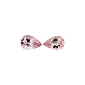 Pink Morganite – Pear shape – 9 x 6 mm (Dark Pink)