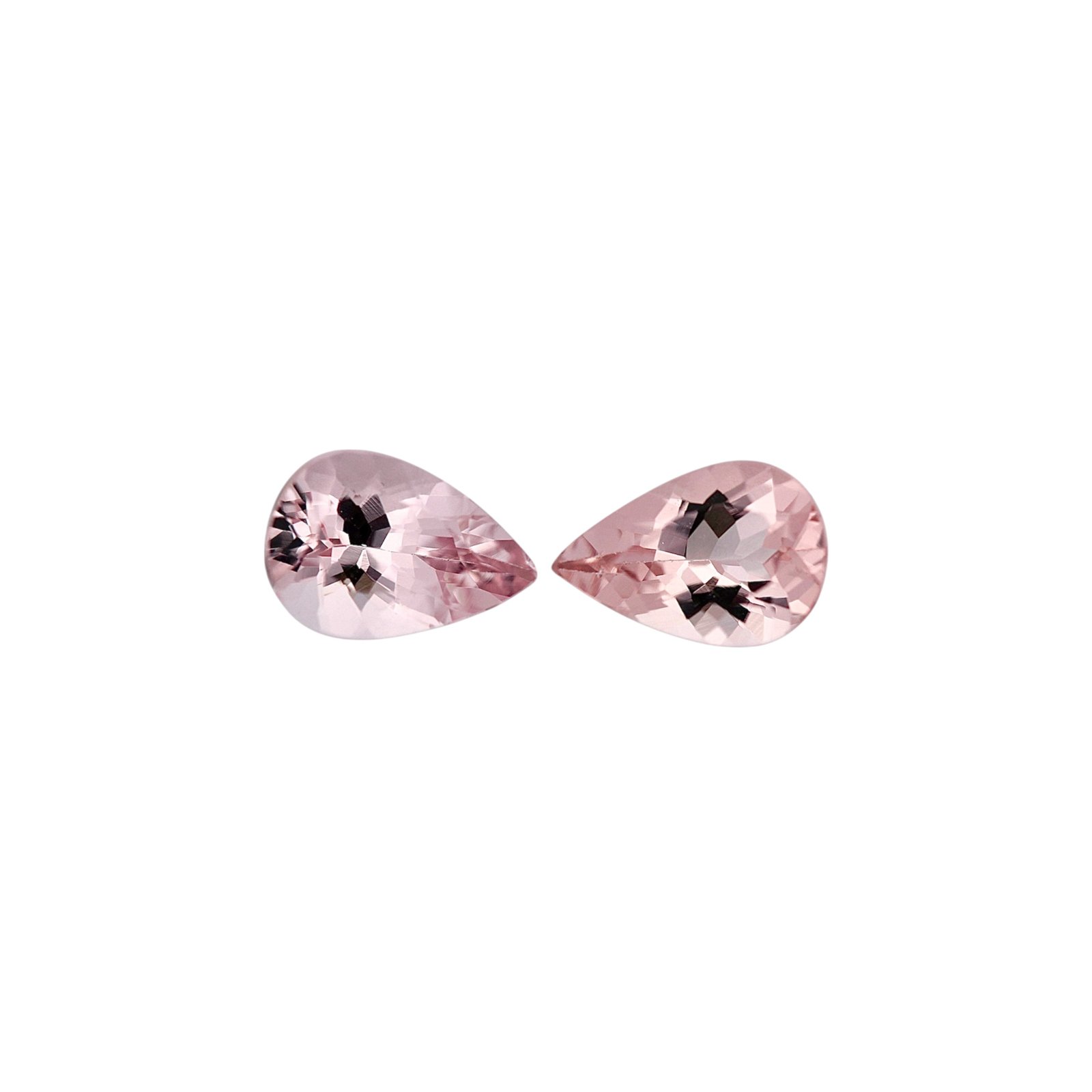 Pink Morganite - Pear shape - 9 x 6 mm (Dark Pink)