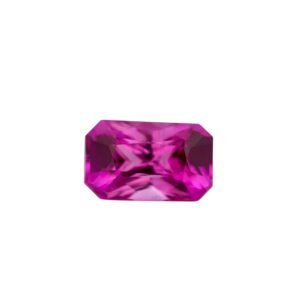 Pink Sapphire – Radiant Cut – 7.2 x 4.45 mm – 1.17 ct (Dark Pink)