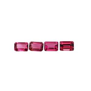 Pink Tourmaline – Emerald Cut – 6 x 4 mm