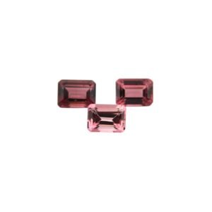 Pink Tourmaline – Emerald Cut – 8 x 6 mm