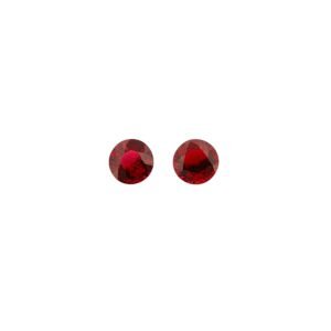 Red Spinel (Burmese) – Round (Pair) – 5.7 mm – 1.87 ct