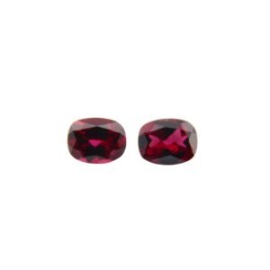 Rhodolite – Cushion (Pair) – 9 x 7 mm – 4.33 ct