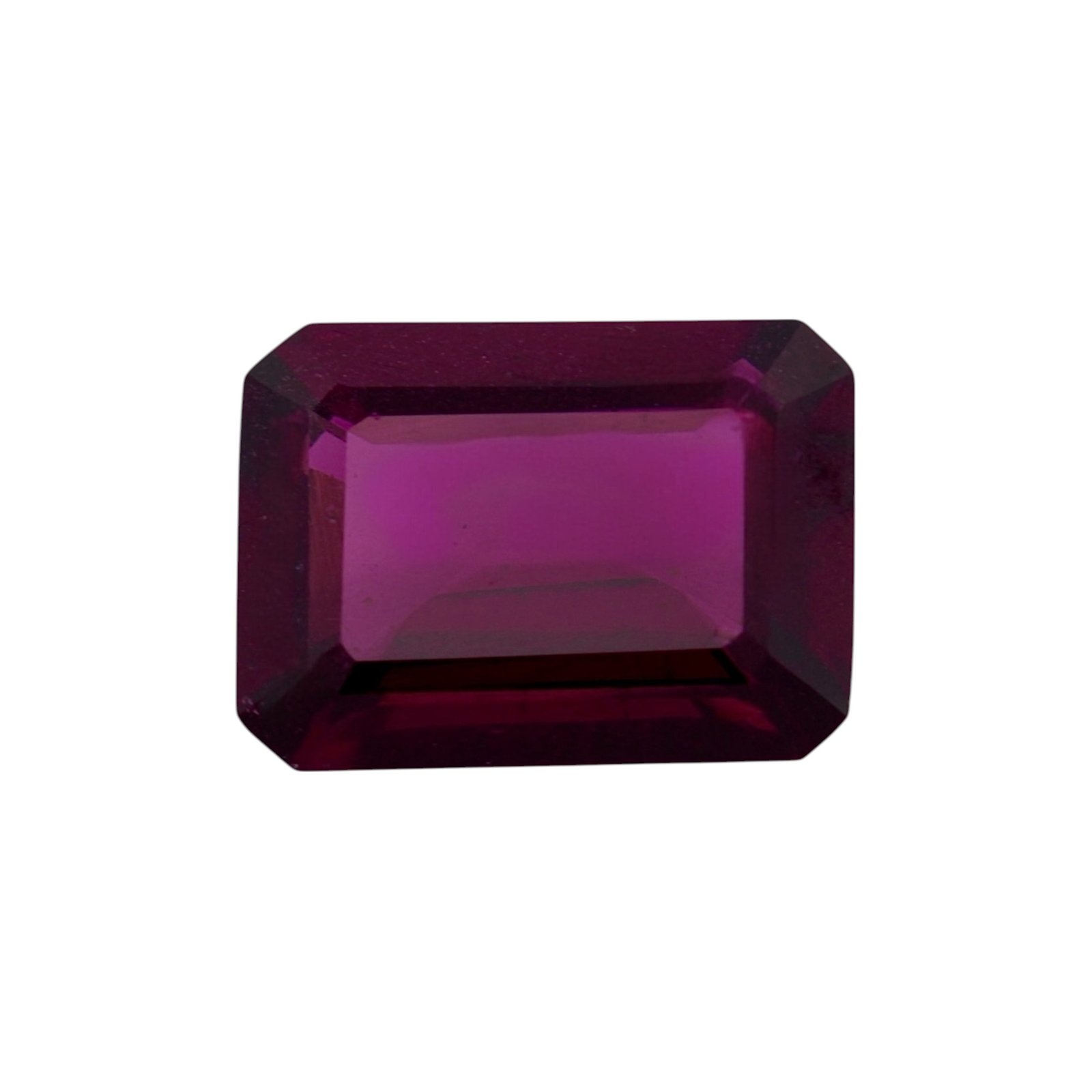 Rhodolite - Emerald Cut - 9 x 7 mm - 2.47 ct