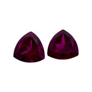 Rhodolite – Trillion (Pair) – 8 mm – 4.33 ct