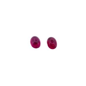 Rubelite Tourmaline (CAB) – Oval (Pair) – 6 x 4.5 mm – 1.43 ct