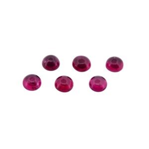 Rubelite Tourmaline (CAB) – Round – 5 mm