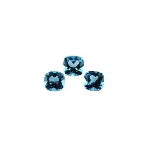Swiss Blue Topaz – Cushion – 5 mm