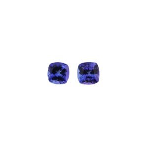 Tanzanite – Cushion (Pair) – 6 mm – 2.22 ct