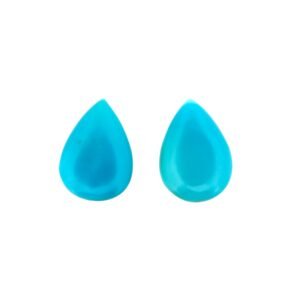 Turquoise (CAB) – Pear Shape (Pair) – 14 x 10 mm – 5.76 ct