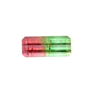 Watermelon Tourmaline – Emerald Cut – 13.7 x 5.8 mm – 3.26 ct