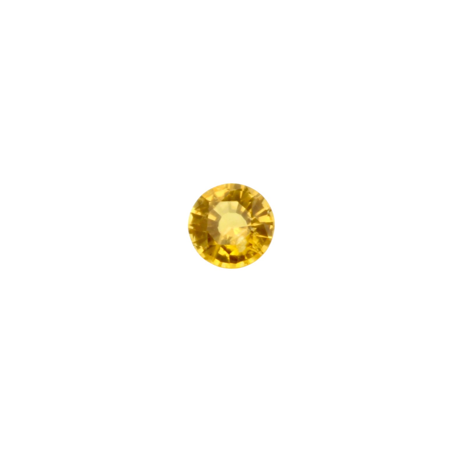 Yellow Sapphire - Round - 6 mm - 1.02 ct