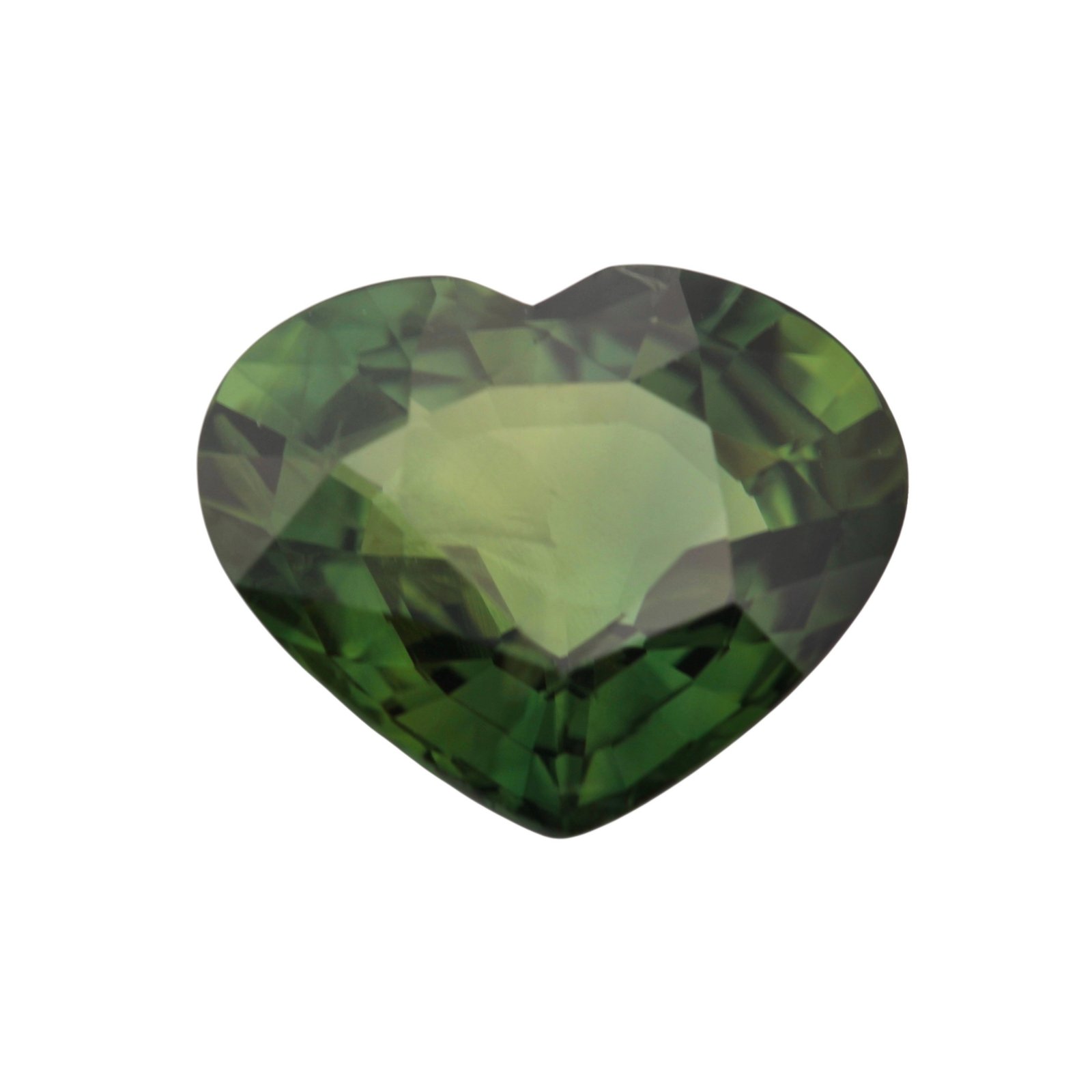 Green Sapphire - Heart Shape - 12.01 x 10 mm - 5.05 ct (NH)