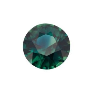 Green Sapphire – Round Diamond Cut – 9 mm – 2.98 ct