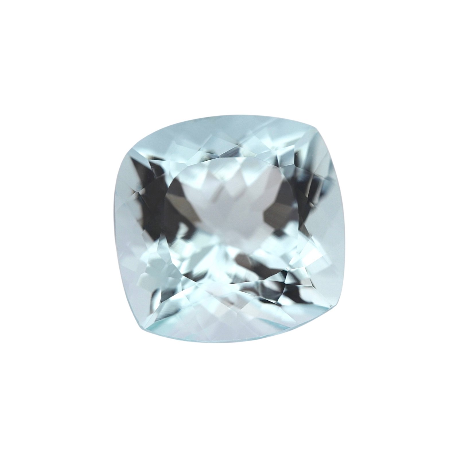 Aquamarine - Cushion - 12.4 x 12.3 mm - 7.78 ct